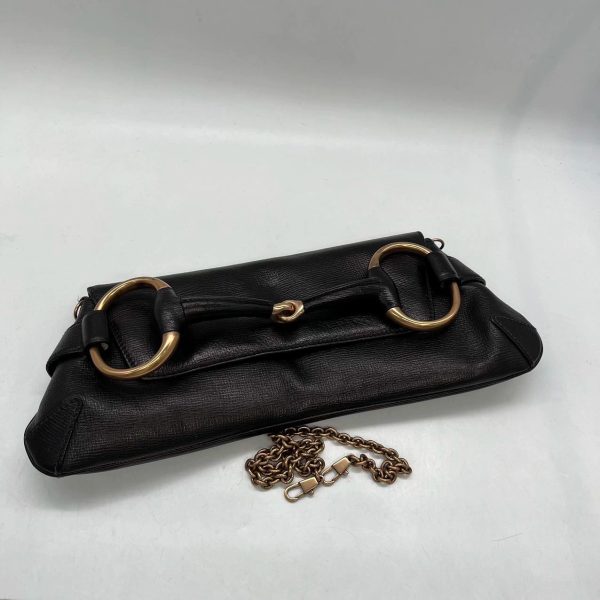 IMG 0664 Gucci Horsebit 1955 Chain Shoulder bag Large Black Leather