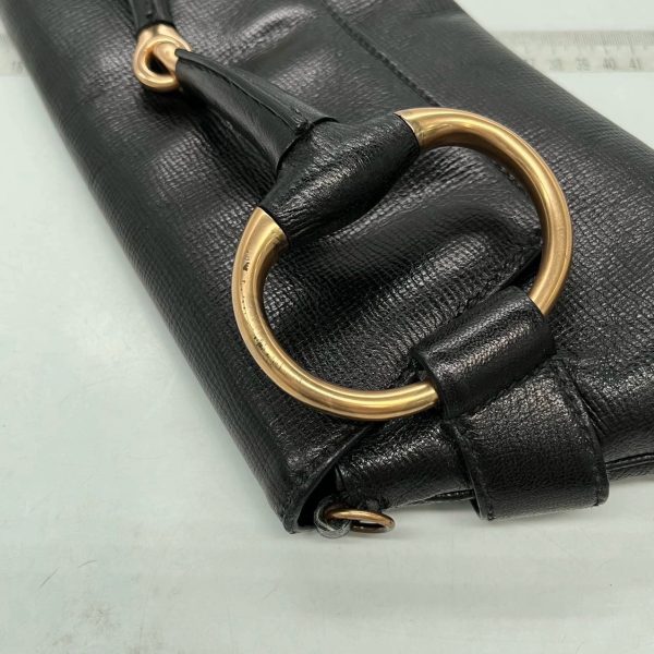 IMG 0669 Gucci Horsebit 1955 Chain Shoulder bag Large Black Leather