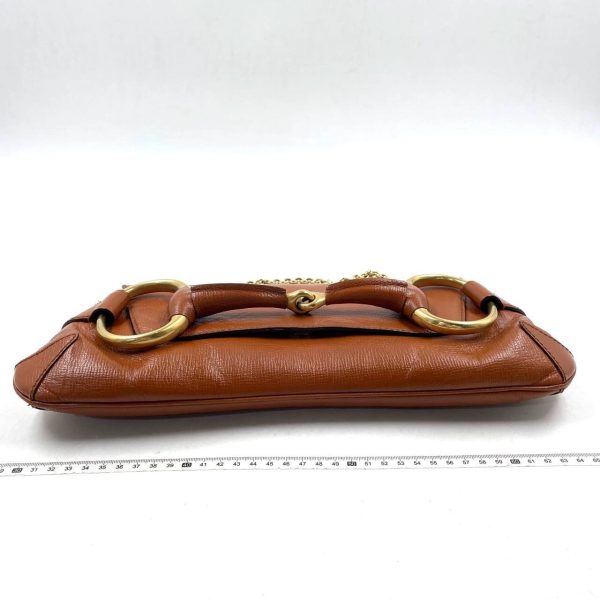 Leather Gucci Horsebit 1955 Chain Shoulder bag Large Camel Leather