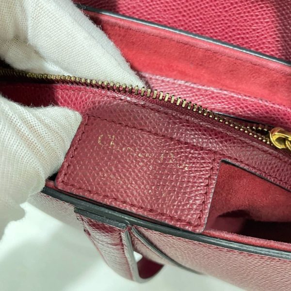 IMG 1207 Dior Saddle Red Medium Grained Leather Shoulder Bag