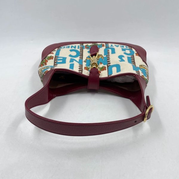 IMG 1811 Gucci Jackie 1961 Centennial 100 Year Special Edition Burgundy Leather with Canvas