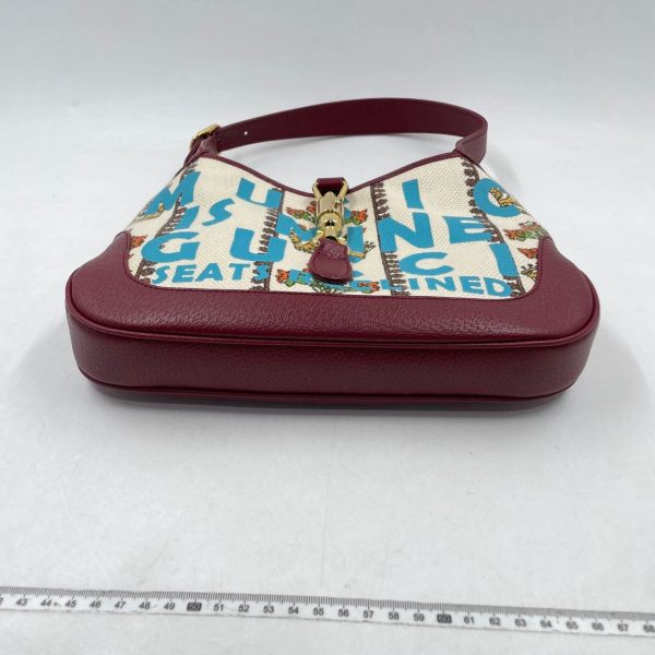 IMG 1812 Gucci Jackie 1961 Centennial 100 Year Special Edition Burgundy Leather with Canvas