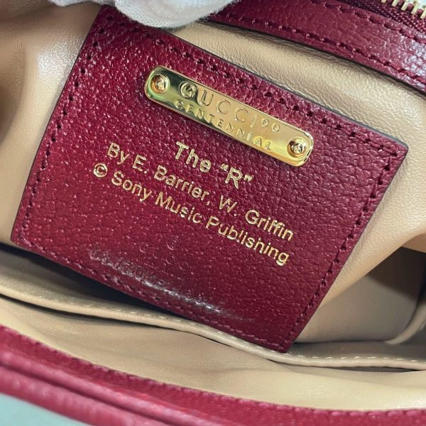 IMG 1816 Gucci Jackie 1961 Centennial 100 Year Special Edition Burgundy Leather with Canvas