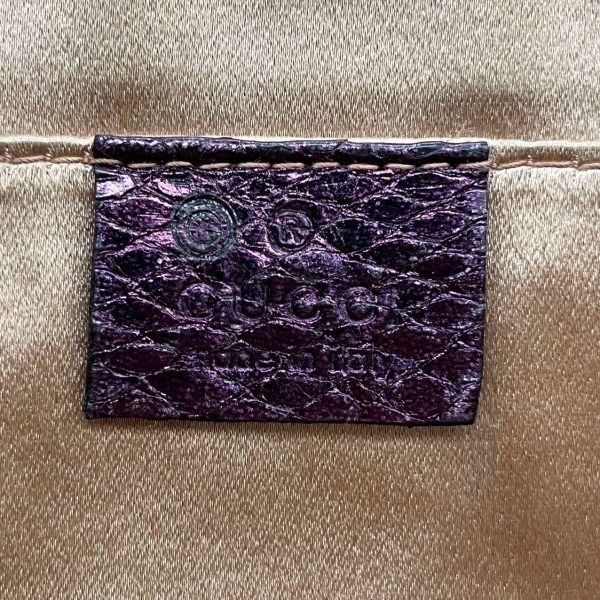 IMG 2004 Gucci Horsebit 1955 Metallic Purple Lizard Skin Shoulder Bag Large