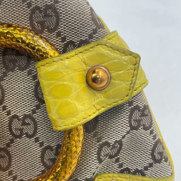 IMG 2212 Gucci Horsebit 1955 Chain bag with embellished snake head buckle