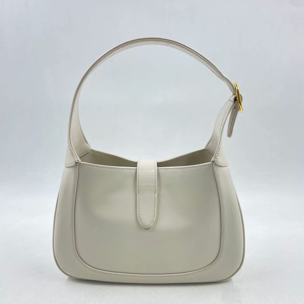 Jackie 1961 Gucci Jackie 1961 White Leather Bag with Adjustable Strap Size Small