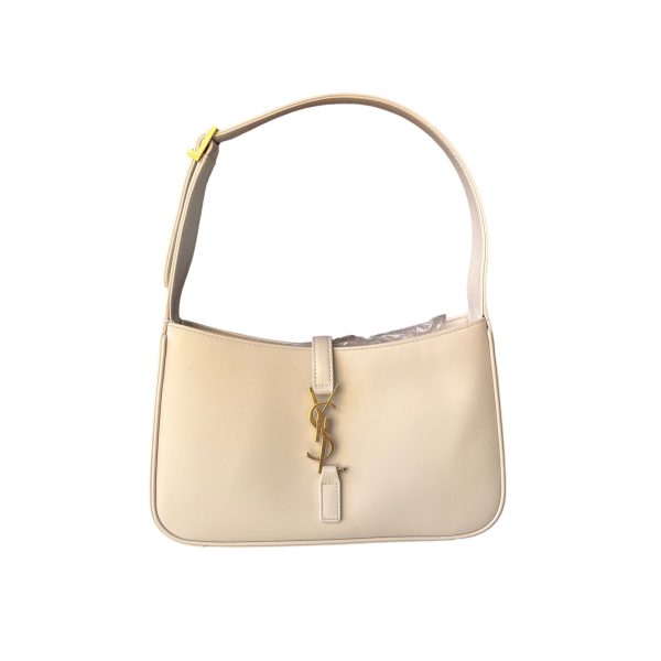 Yves Saint Laurent Hobo bag by Yves Saint Laurent Le 5 à 7 Cream White Leather Standard Size