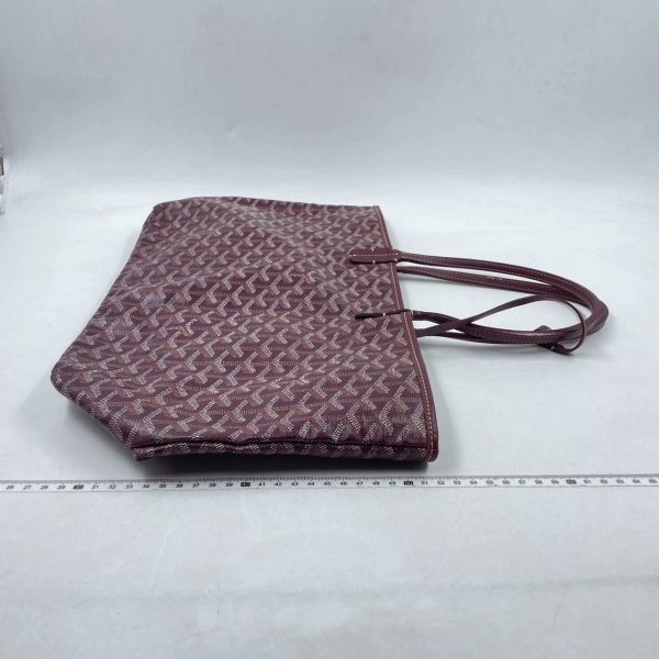 Cotton Goyard Saint Louis PM Tote Medium Burgundy