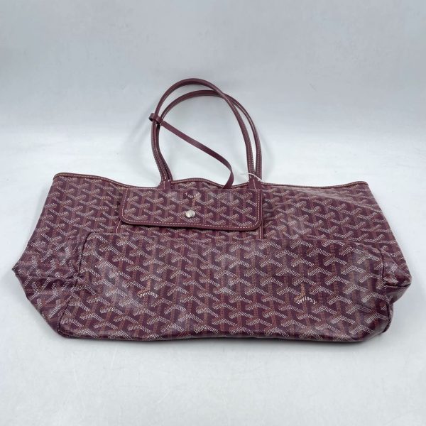 IMG 4132 Goyard Saint Louis PM Tote Medium Burgundy