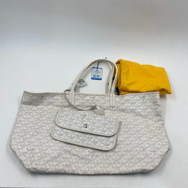 IMG 4203 Goyard Saint Louis PM Tote Medium White