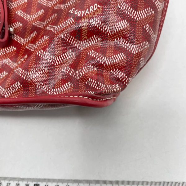 IMG 4372 Goyard Anjou Mini Tote RedMaroonBurgundy leather