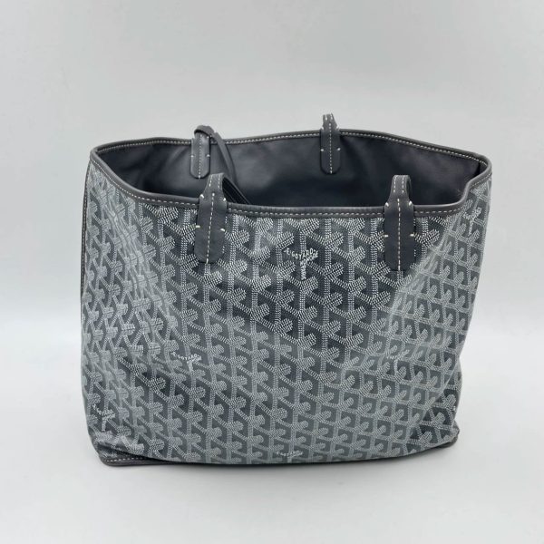 Goyard Goyard Anjou PM Medium Tote Grey Reversible leather lining