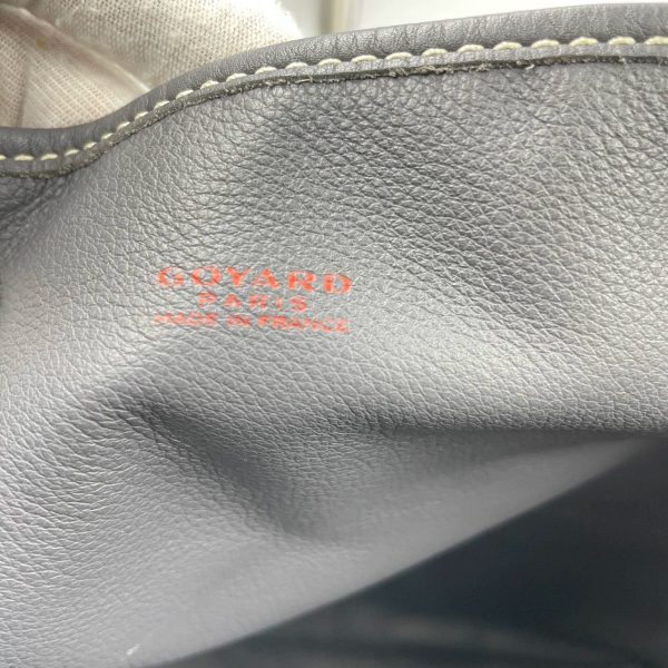 IMG 4630 Goyard Anjou PM Medium Tote Grey Reversible leather lining