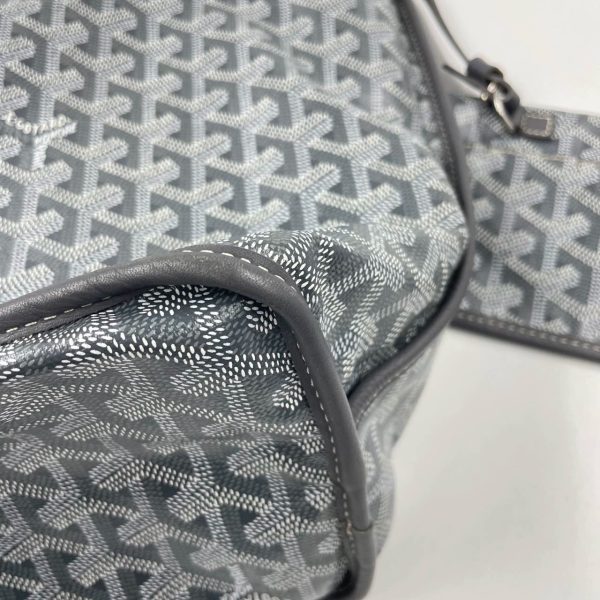 IMG 4631 Goyard Anjou PM Medium Tote Grey Reversible leather lining