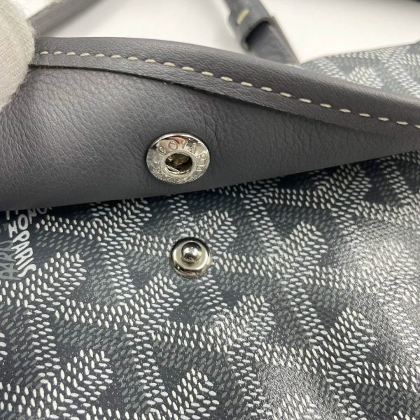 IMG 4635 Goyard Anjou PM Medium Tote Grey Reversible leather lining