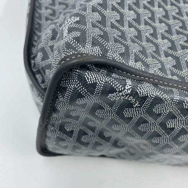 IMG 4638 Goyard Anjou PM Medium Tote Grey Reversible leather lining