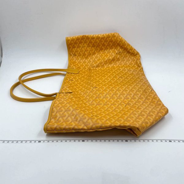 Cotton Goyard Saint Louis GM Large Tote Yellow