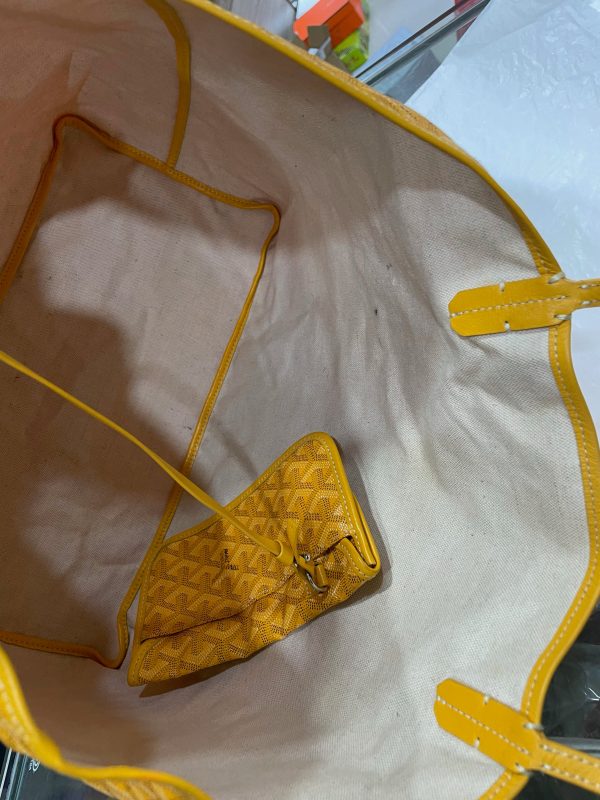 IMG 4704 Goyard Saint Louis GM Large Tote Yellow