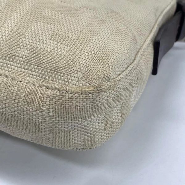 IMG 5113 Fendi Baguette Beige Zucca Print Shoulder bag