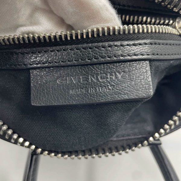 IMG 5235 Givenchy Antigona Mini Black Calf Leather Top Handle bag with Strap