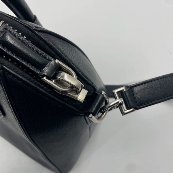 IMG 5237 Givenchy Antigona Mini Black Calf Leather Top Handle bag with Strap