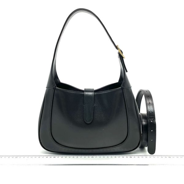 Jackie 1961 Gucci Jackie 1961 Black Leather Bag with Adjustable Strap