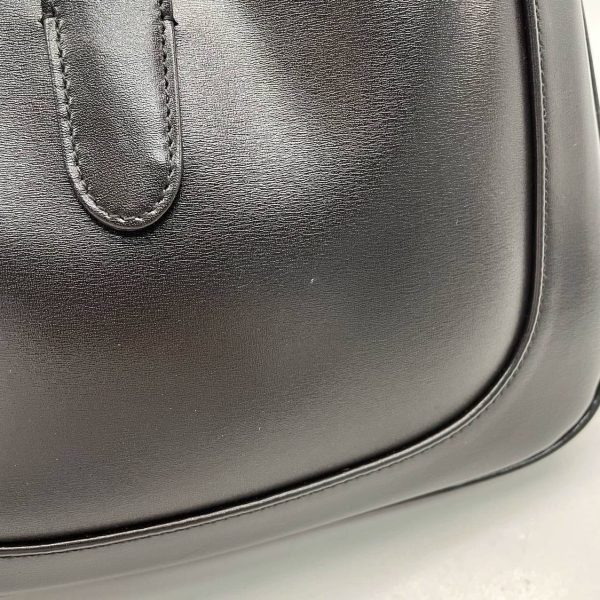 IMG 5281 Gucci Jackie 1961 Black Leather Bag with Adjustable Strap