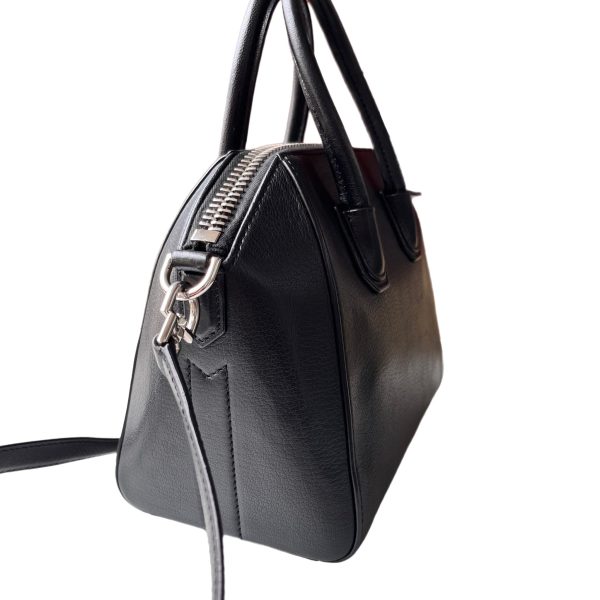 IMG 5473 Givenchy Antigona Mini Black Calf Leather Top Handle bag with Strap