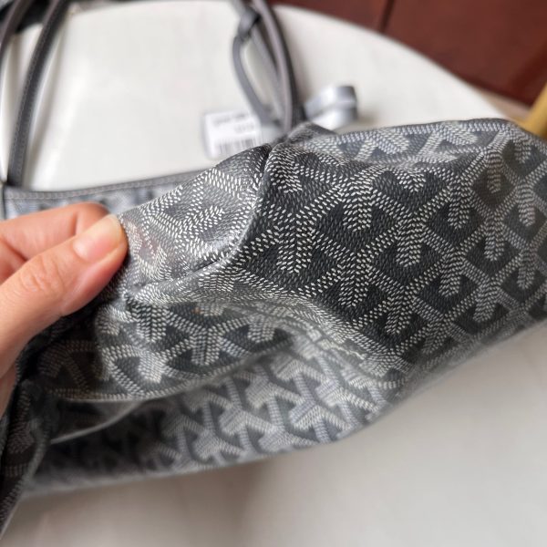 IMG 5482 Goyard Saint Louis Tote GM Large Grey Goyardine Canvas