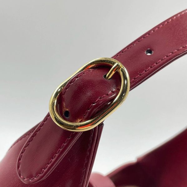 IMG 5507 Gucci Jackie 1961 Red Leather Bag Small with Adjustable Strap