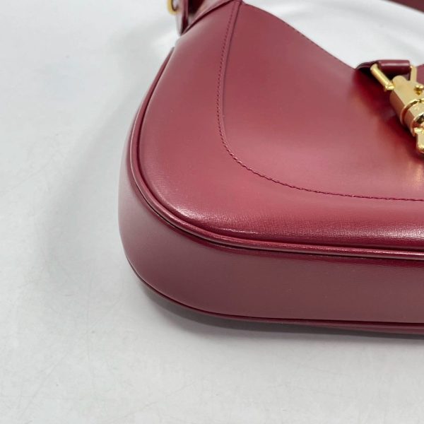 IMG 5510 Gucci Jackie 1961 Red Leather Bag Small with Adjustable Strap