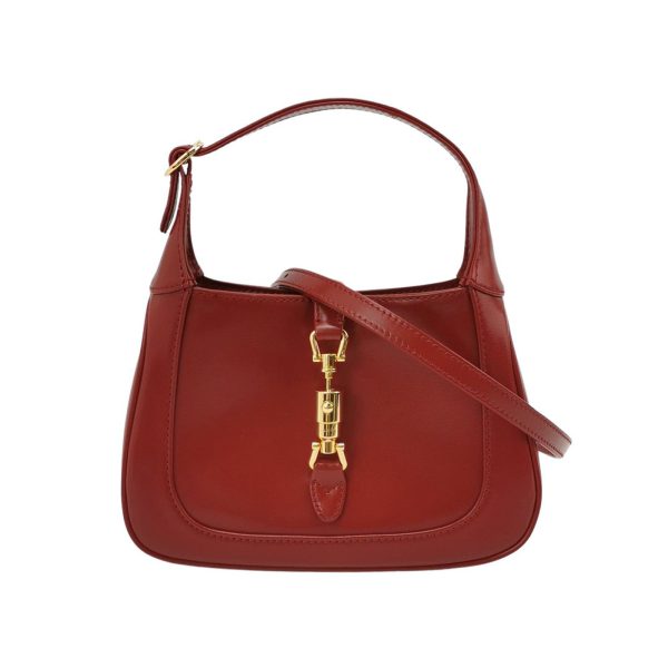 Gucci Gucci Jackie 1961 Mini Burgundy Leather Bag Two Way Carry