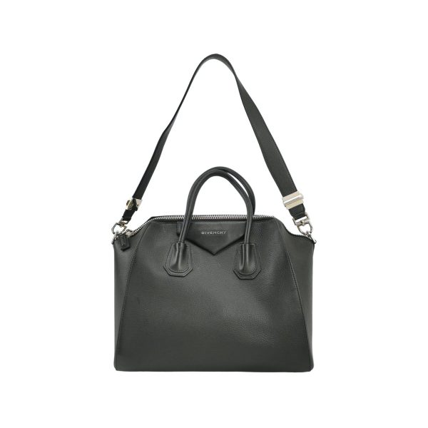 Givenchy Givenchy Antigona Medium Black Calfskin Leather Top Handle bag with Strap