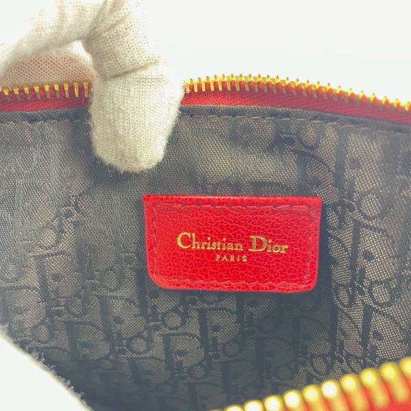 IMG 6086 Dior Saddle Vintage Classic Leopard Print Ponyhair Calfskin leather red strap zip opening