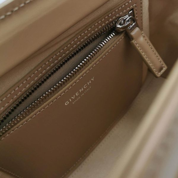 IMG 6116 Givenchy Antigona Lock Mini Beige Smooth Leather Top Handle bag with Strap