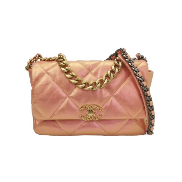 Chanel 19 Chanel 19 Bag Medium Iridescent Pink Crossbody Bag