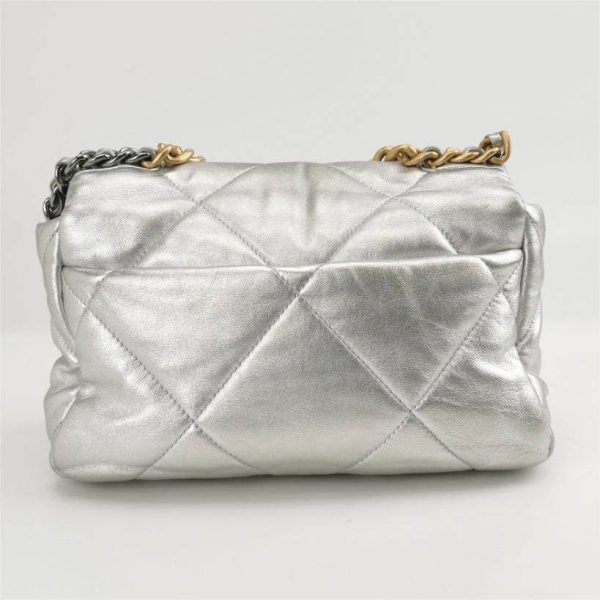 Silver Chanel 19 Bag Small Silver Crossbody Bag