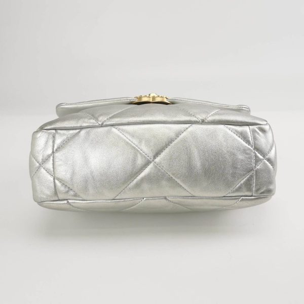 IMG 6317 Chanel 19 Bag Small Silver Crossbody Bag