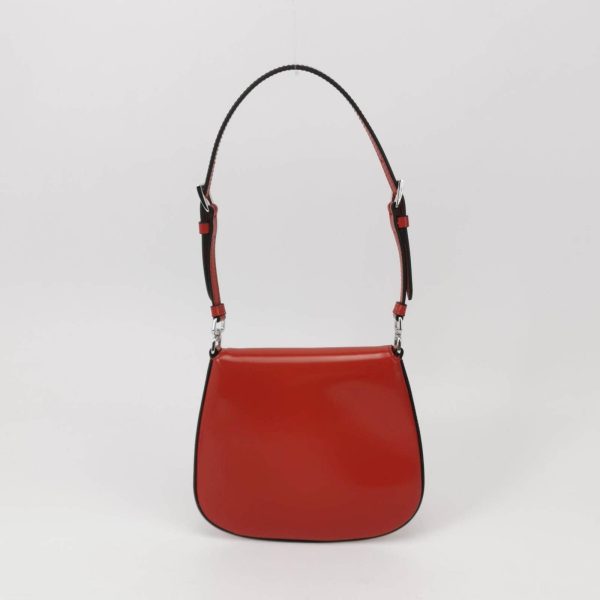 Burgundy Prada Cleo Flap Red Leather Mini Shoulder bag