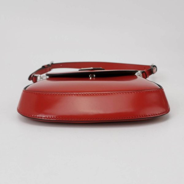 IMG 6434 Prada Cleo Flap Red Leather Mini Shoulder bag