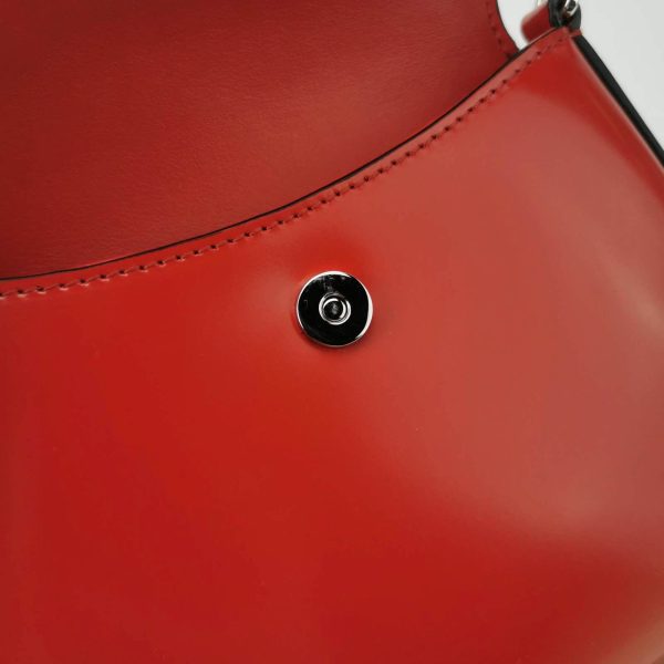 IMG 6438 Prada Cleo Flap Red Leather Mini Shoulder bag