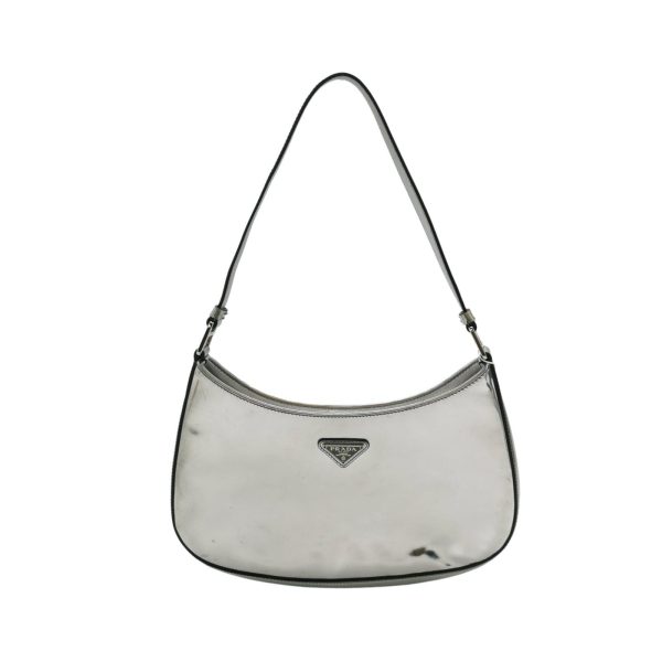 Prada Prada Cleo Silver leather shoulder bag