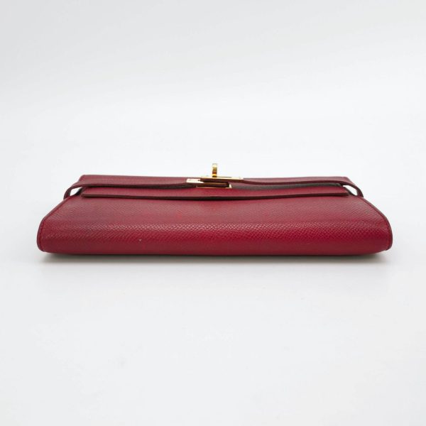 IMG 6499 Hermes Kelly Wallet Burgundy Gold Hardware