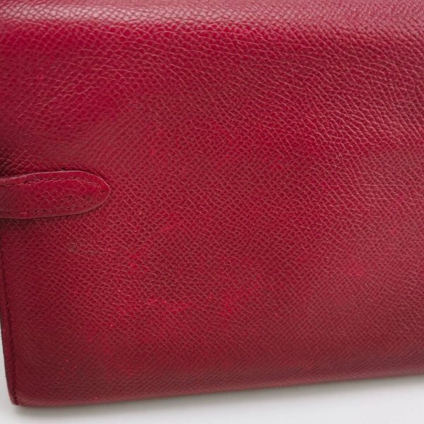 IMG 6504 Hermes Kelly Wallet Burgundy Gold Hardware