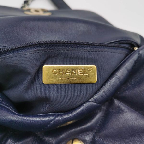 IMG 6589 Chanel 19 Bag Small Navy Crossbody Bag