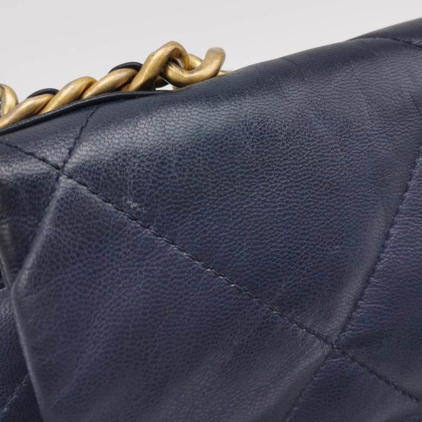 IMG 6594 Chanel 19 Bag Small Navy Crossbody Bag