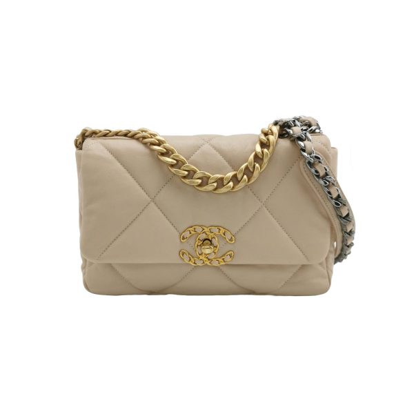 Chanel Chanel 19 Bag Small Beige Crossbody Bag