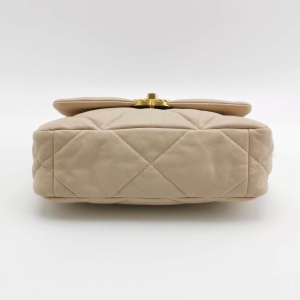 IMG 6602 Chanel 19 Bag Small Beige Crossbody Bag