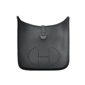 Hermes Hermes Evelyne 33 Large Crossbody Bag Black without Strap