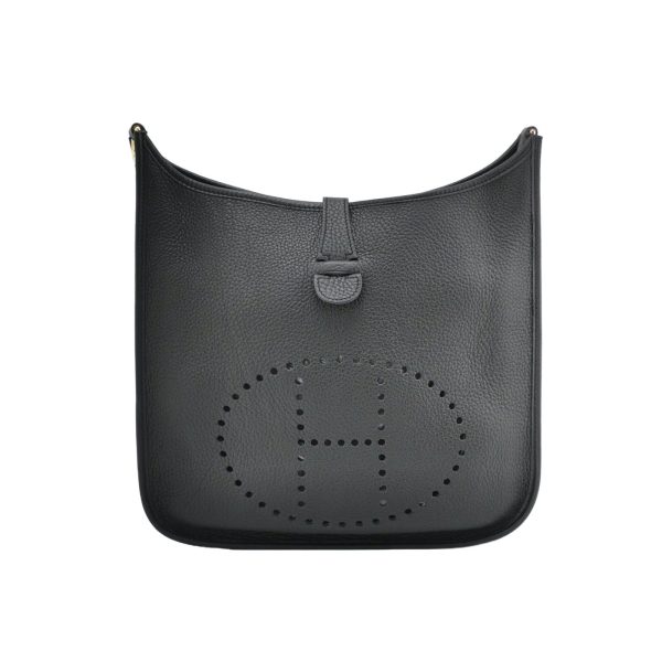 Hermes Hermes Evelyne 33 Large Crossbody Bag Black without Strap